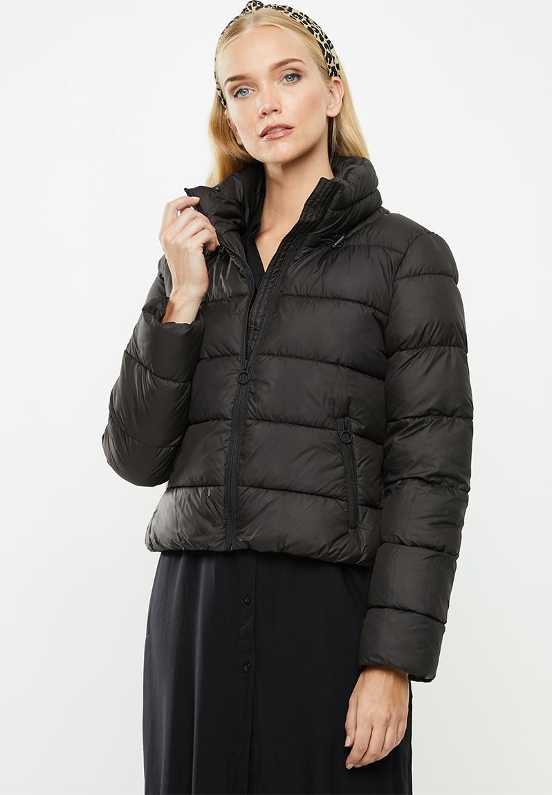 Cammie short quilted jacket - black ONLY Jackets | Superbalist.com