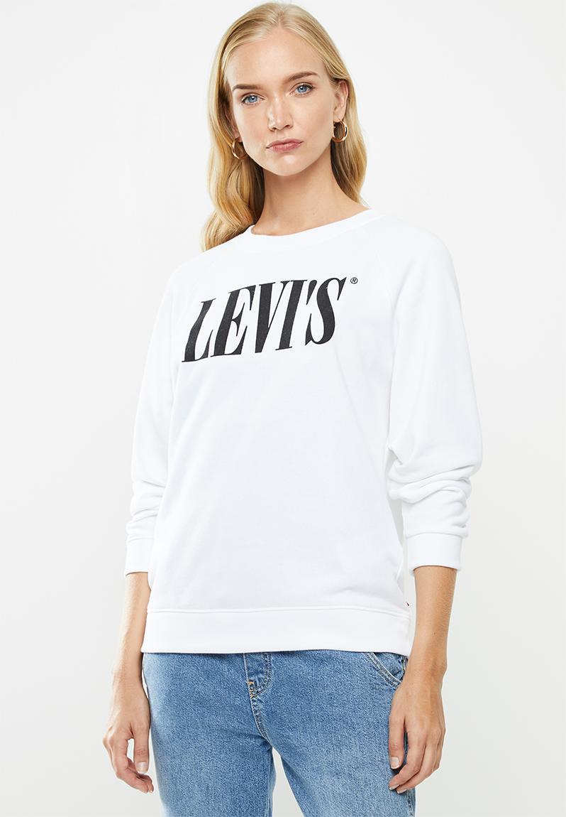 Relaxed graphic crew - white Levi’s® Hoodies & Sweats | Superbalist.com