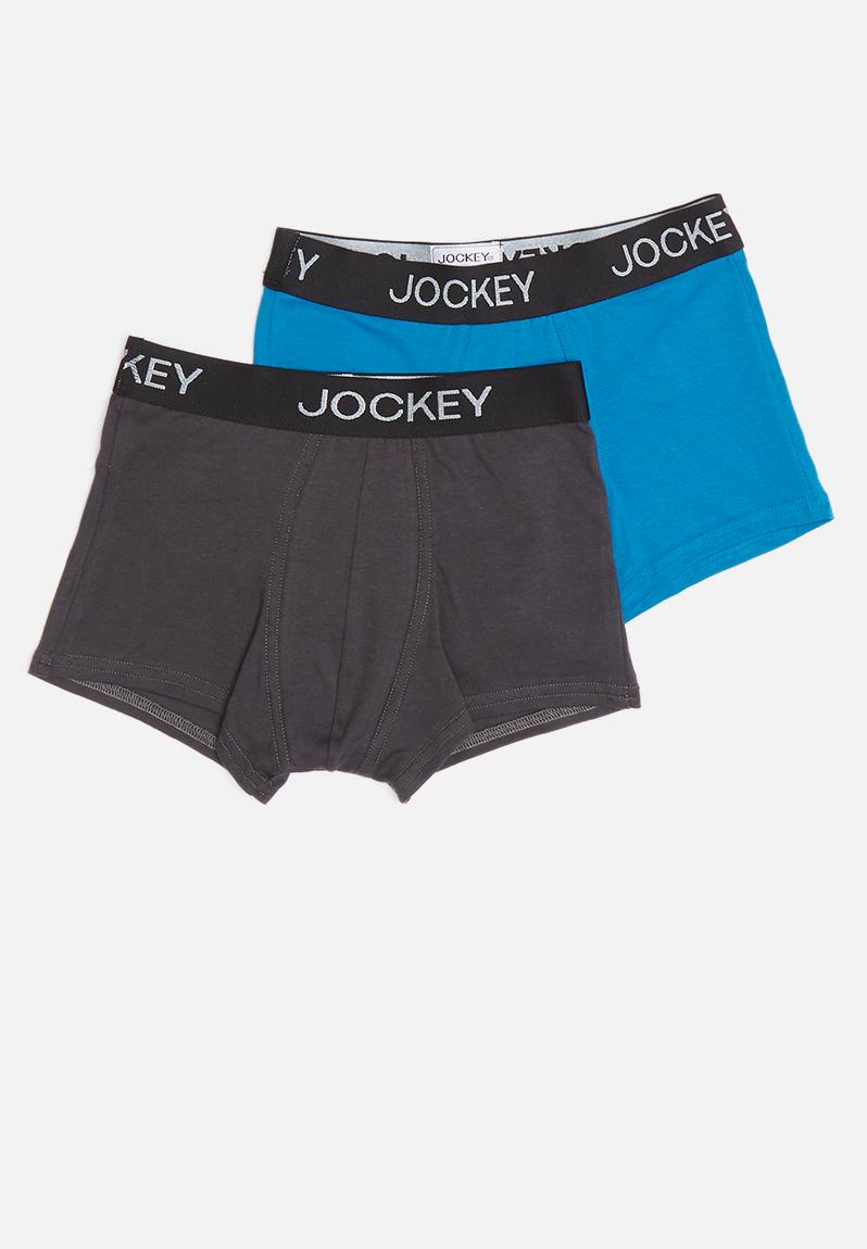 2 Pack boys pouch trunk - blue/grey Jockey Sleepwear & Underwear ...