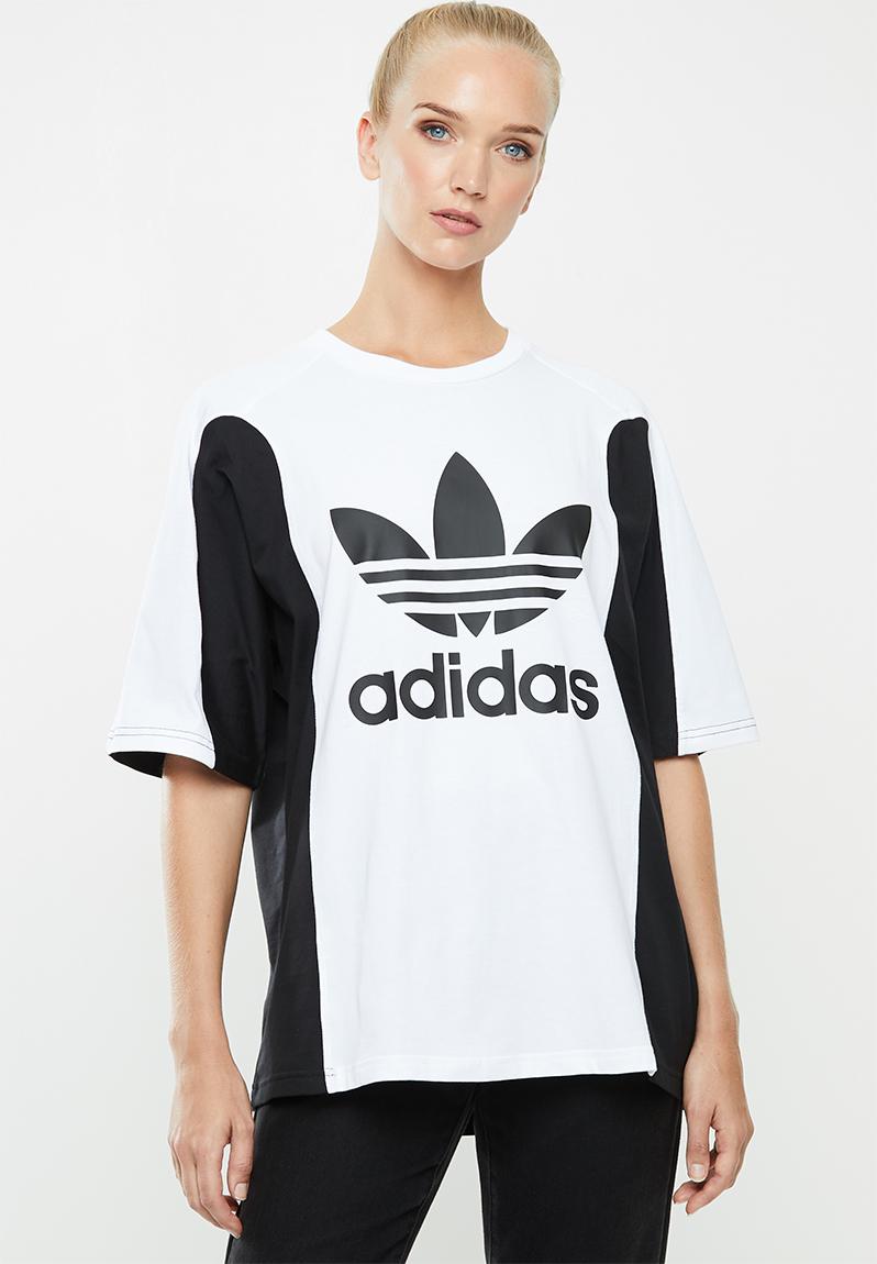 Bellista boyfriend tee - white/black adidas Originals T-Shirts ...