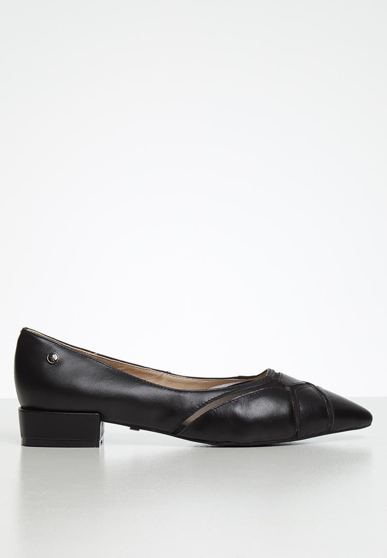 Courtney leather heeled pointy pump - black POLO Pumps & Flats ...