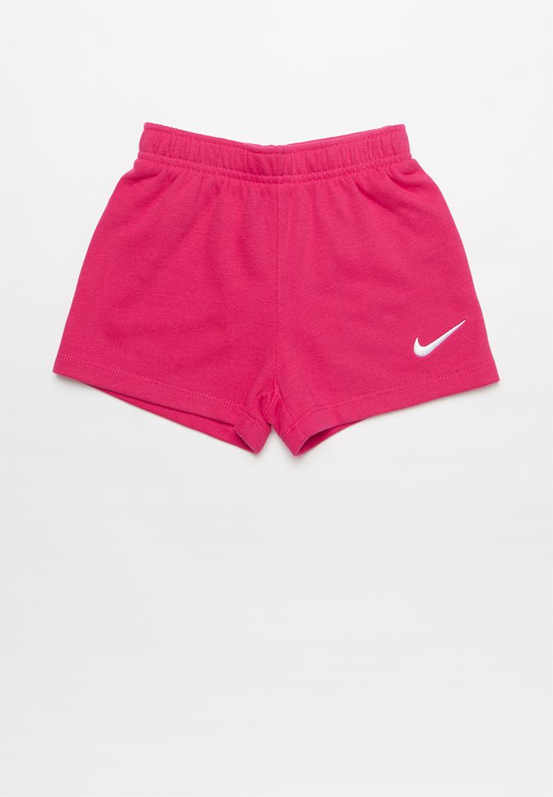 girls pink nike shorts