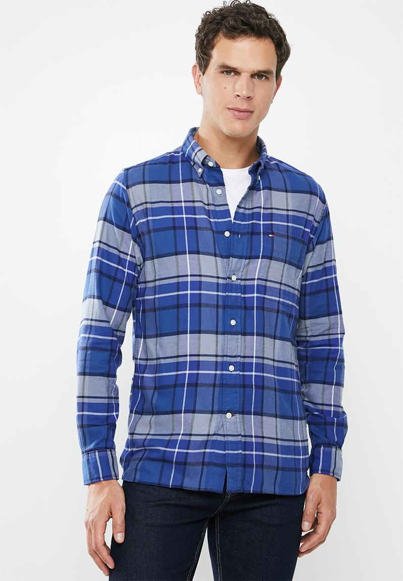 Classic tartan shirt - blue Tommy Hilfiger Formal Shirts | Superbalist.com