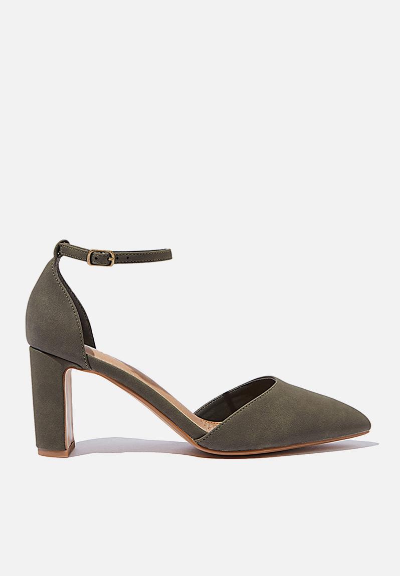 Jeanne closed toe heel - khaki Cotton On Heels | Superbalist.com