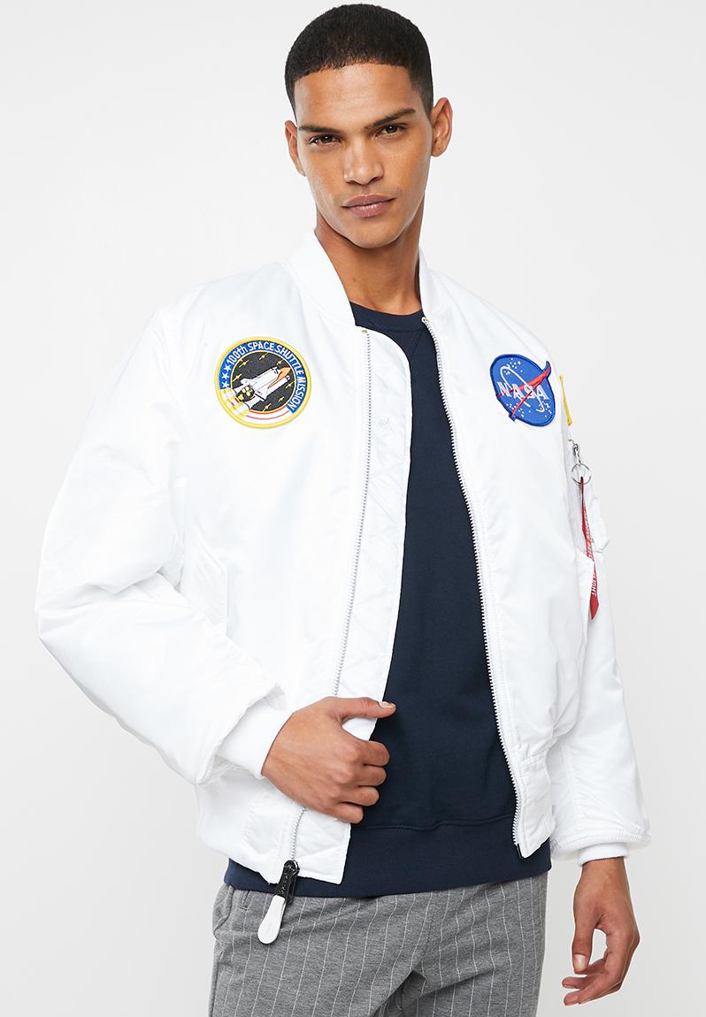 Nasa ma-1 flight jkt-white Alpha Industries Jackets | Superbalist.com