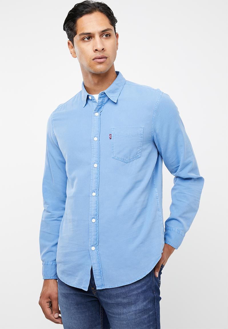 Classic one pocket long sleeve shirt - blue Levi’s® Shirts ...