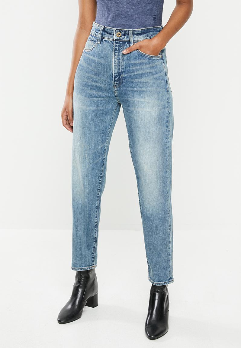 Janeh ultra high waist mom ankle - blue G-Star RAW Jeans | Superbalist.com