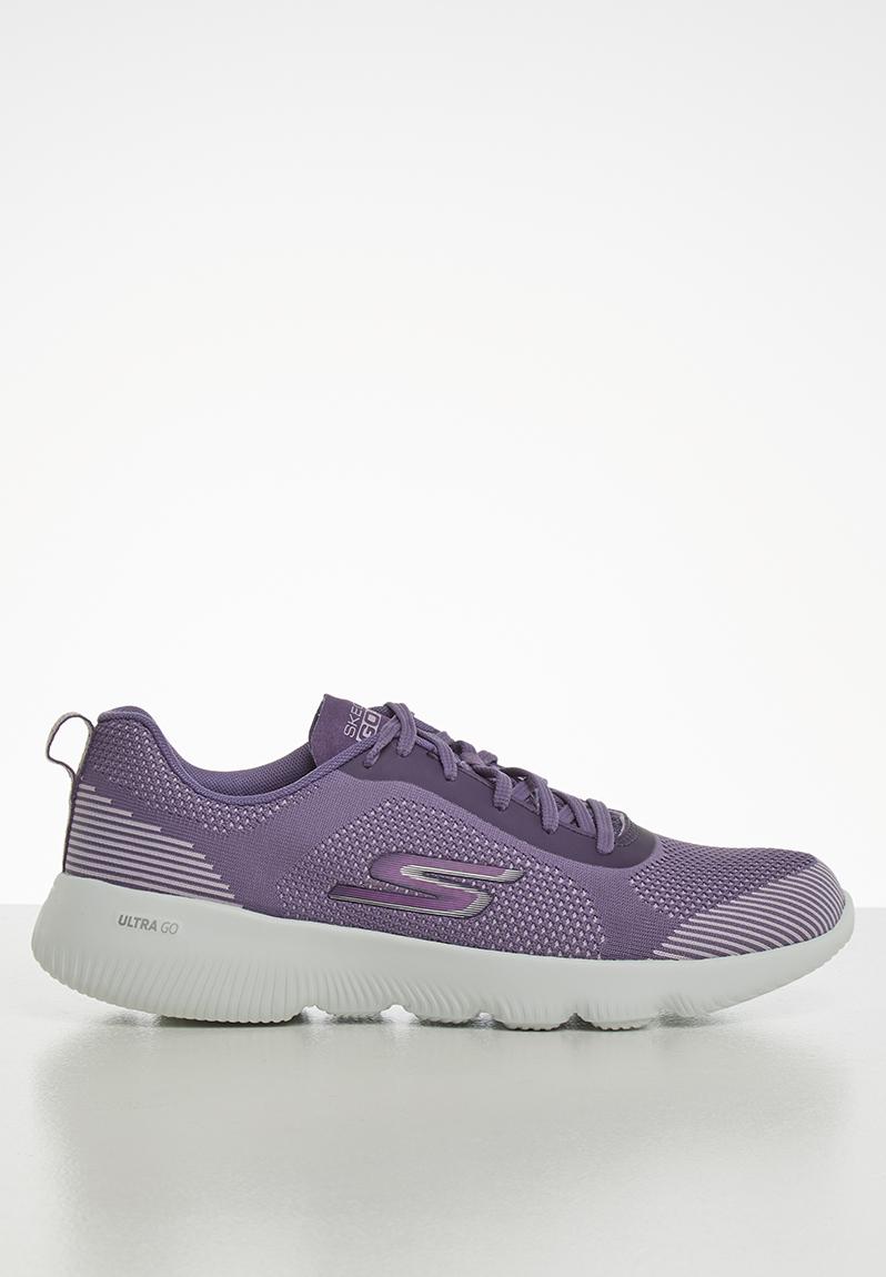 purple skechers trainers