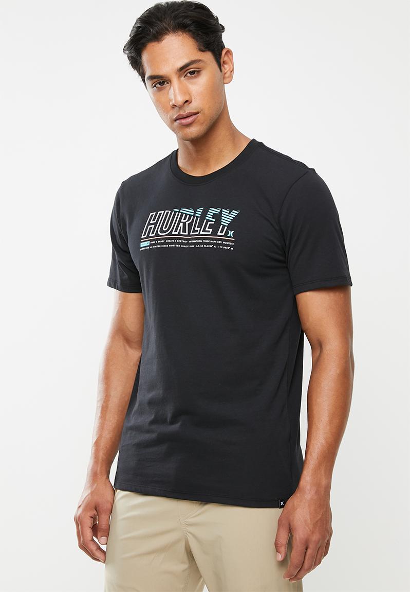 Onshore short sleeve tee - black Hurley T-Shirts & Vests | Superbalist.com