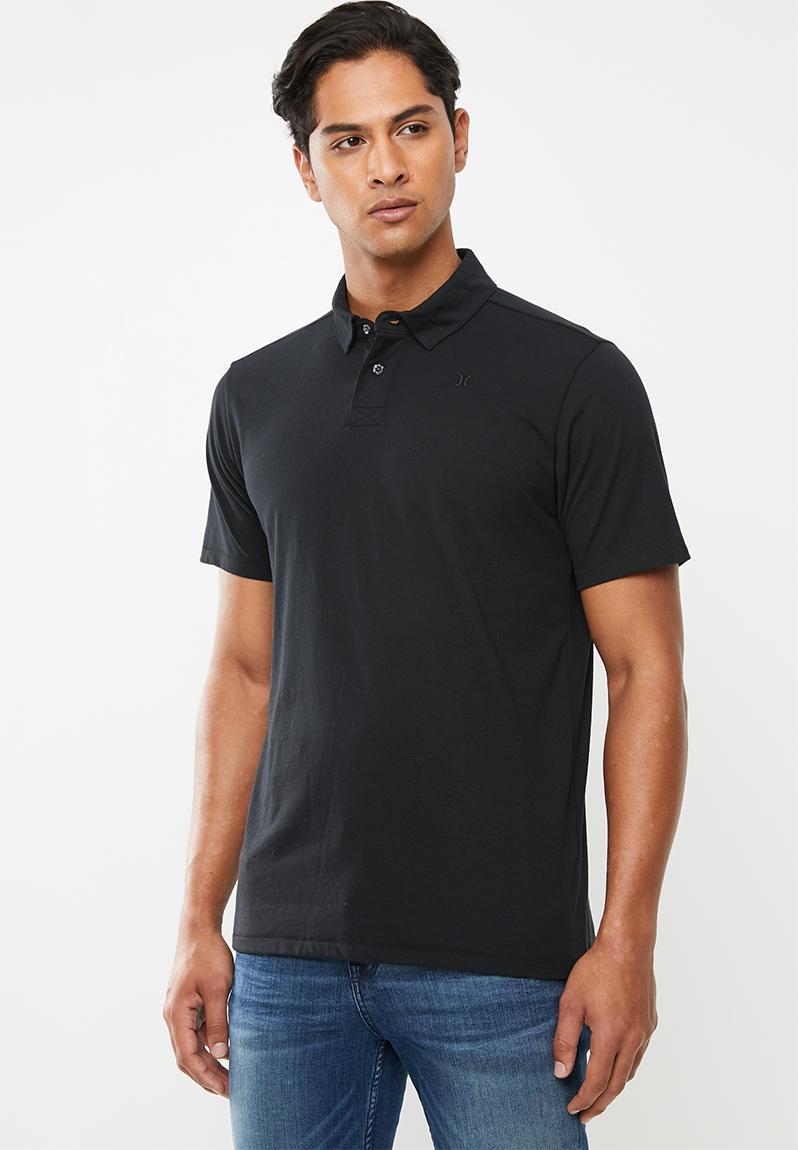 Harvey solid short sleeve polo - black Hurley T-Shirts & Vests ...