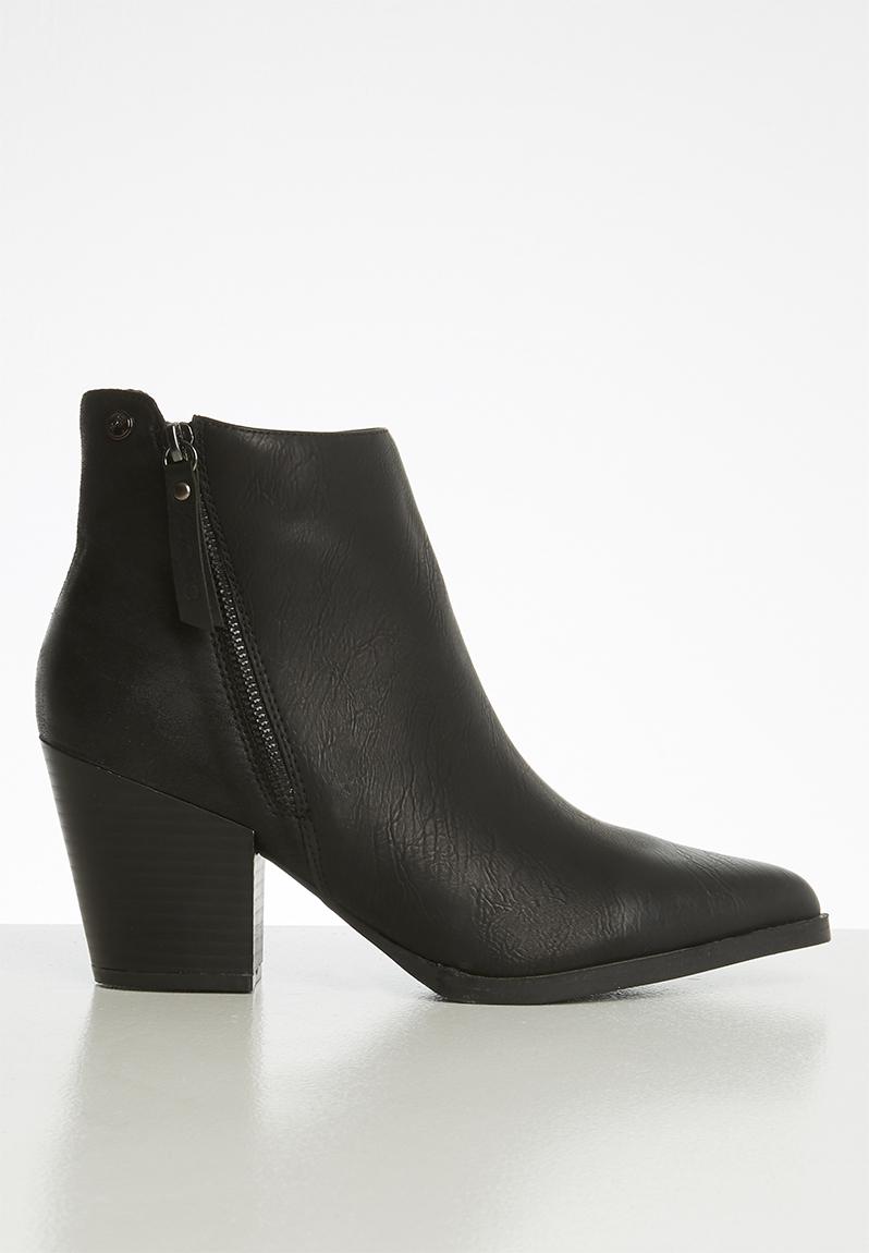 Alicia double zip ankle boot - black POLO Boots | Superbalist.com