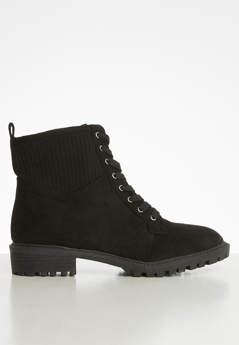 Leandra lace-up boot - black Superbalist Boots | Superbalist.com