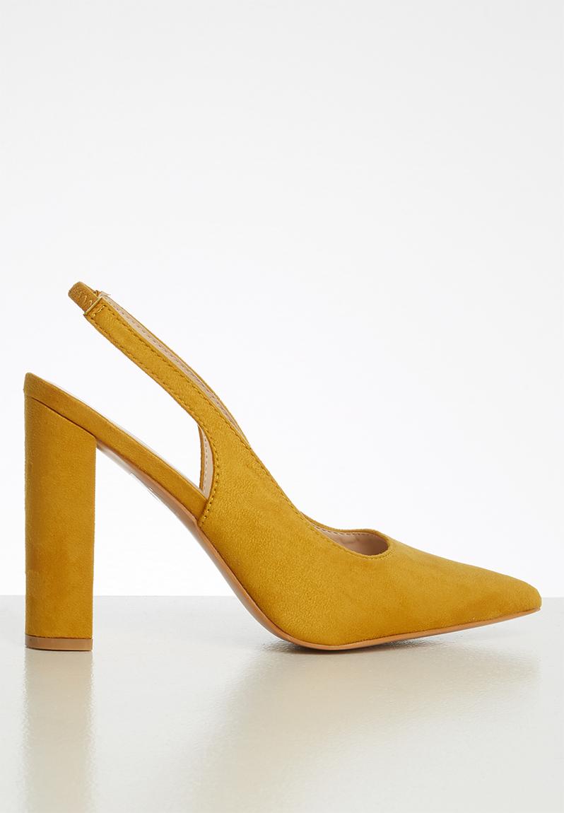 Ella court block heel - yellow Superbalist Heels | Superbalist.com