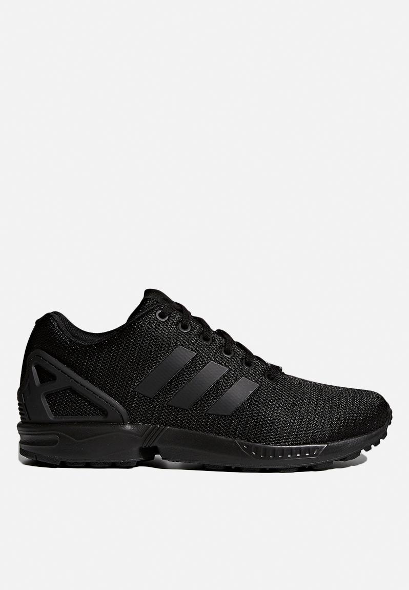 grey and black adidas zx flux