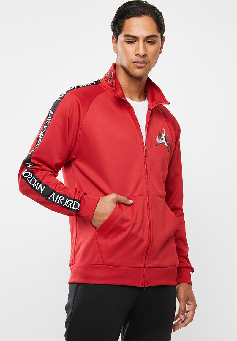 Jumpman classics tricot warmup jacket - gym red/black/white Nike ...