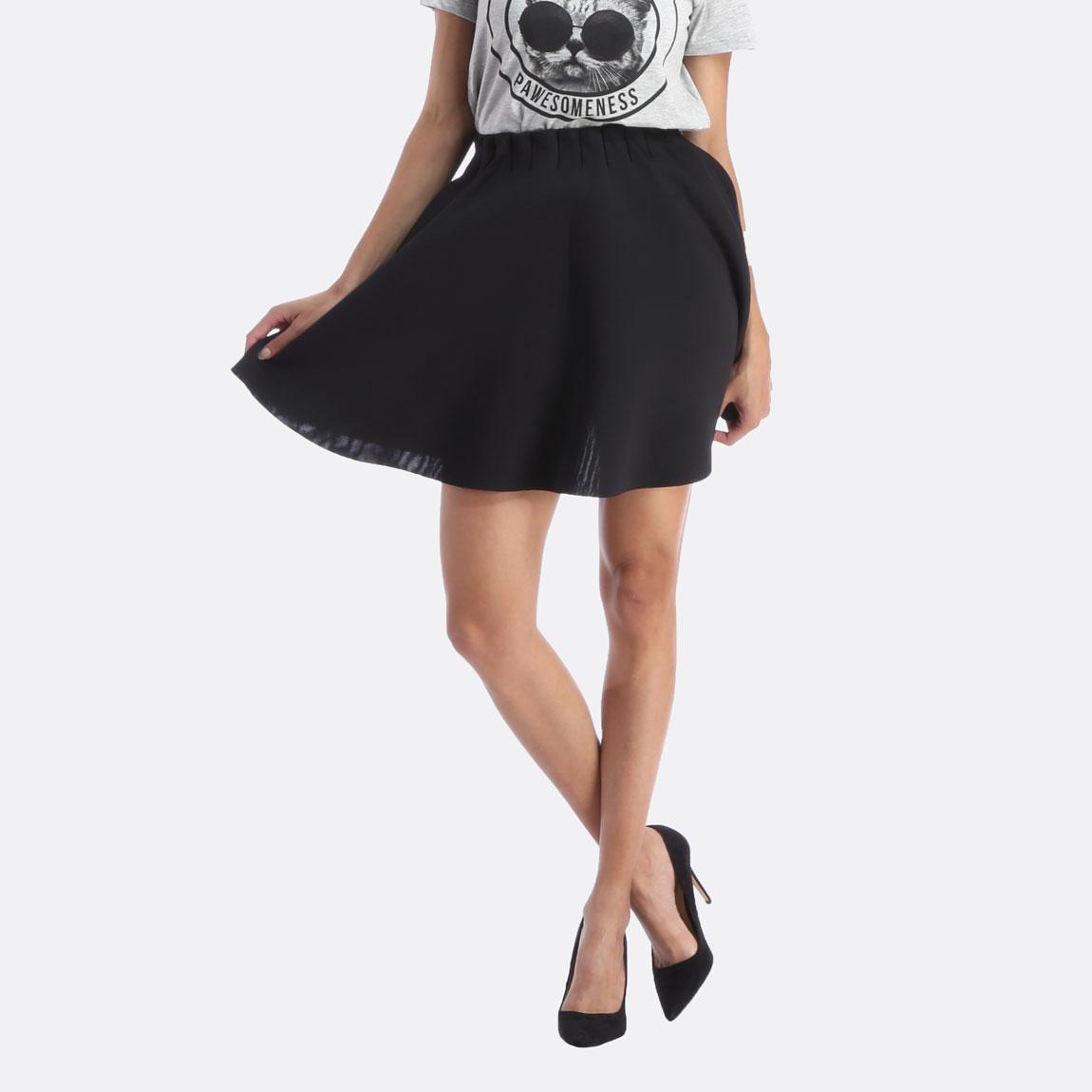 Vizarah Hw Skater Skirt Black