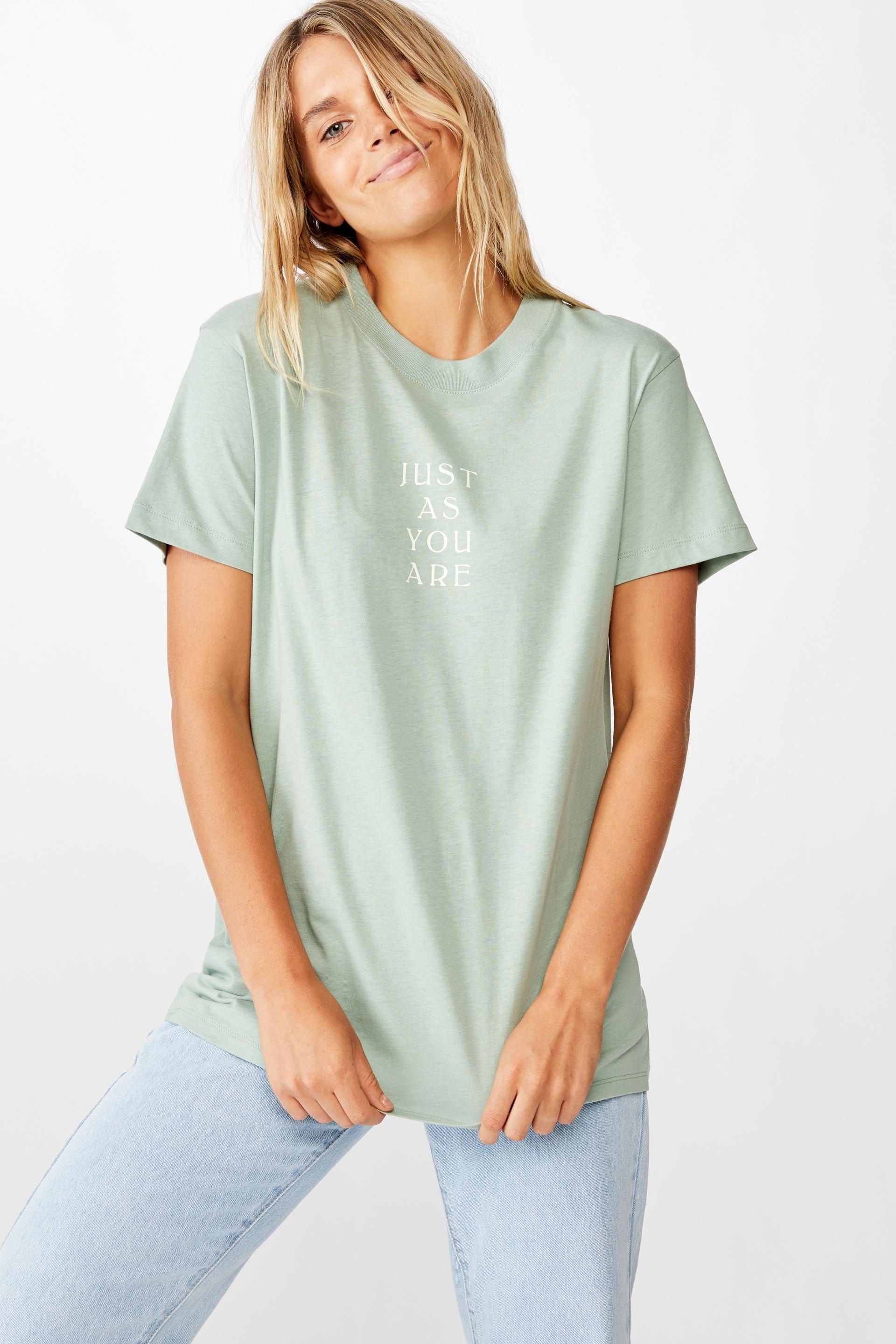 Classic slogan t shirt just as you are - jade Cotton On T-Shirts, Vests ...