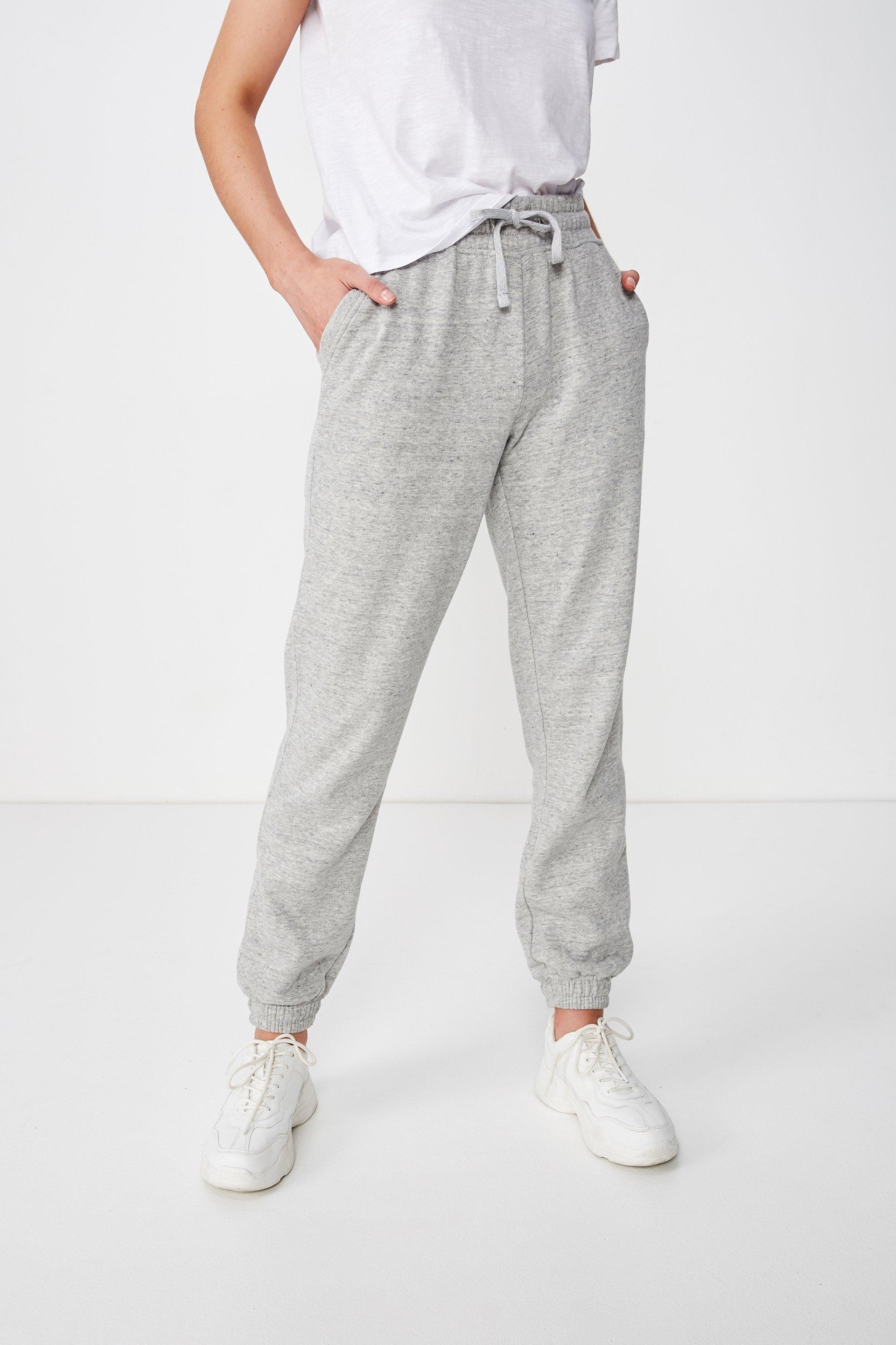 grey marle track pants