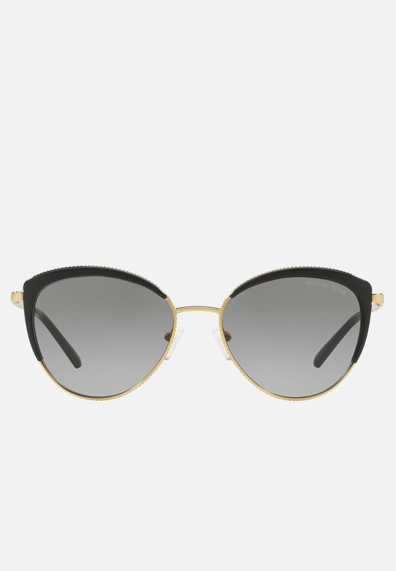 Key biscayne mk1046 110011 56 - black & gold Michael Kors Eyewear ...