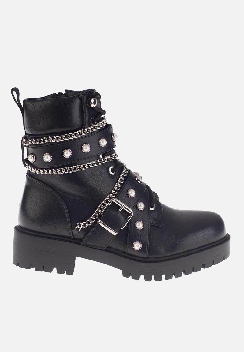 Chained up utility boot - black SISSY BOY Boots | Superbalist.com