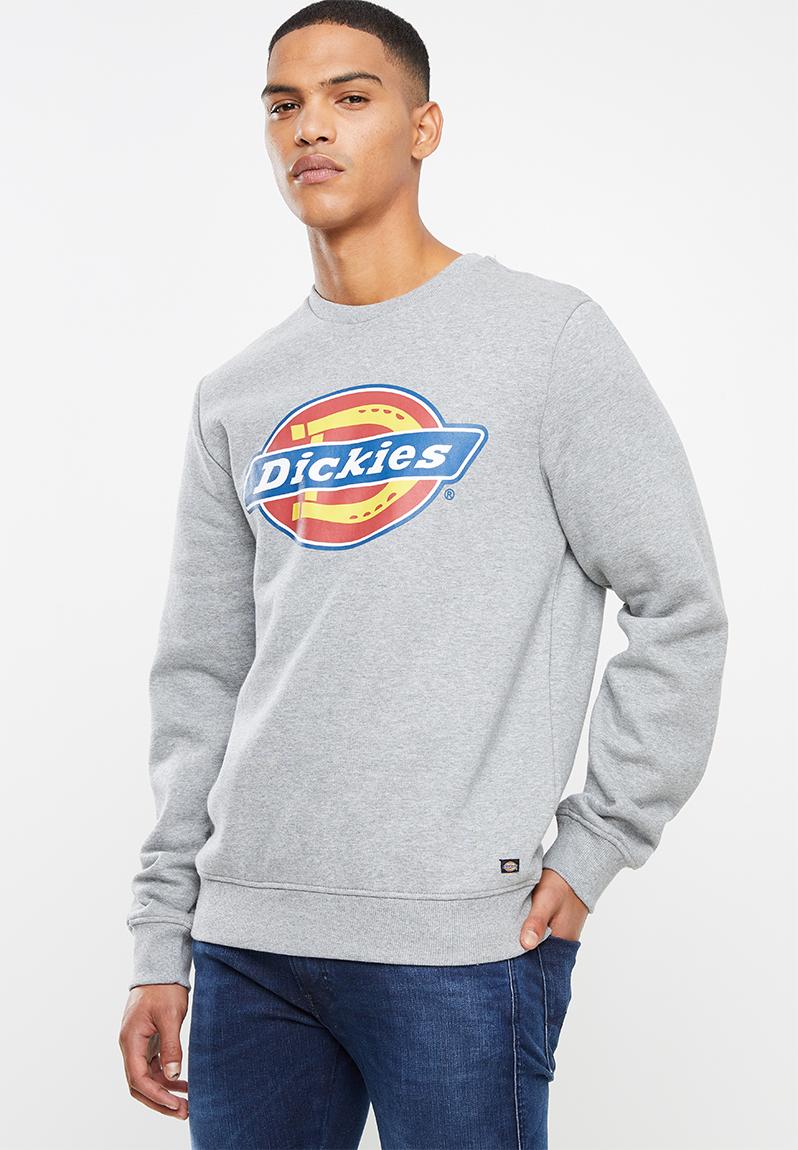 Dickies 4 colour logo pullover - grey melange Dickies Hoodies & Sweats ...