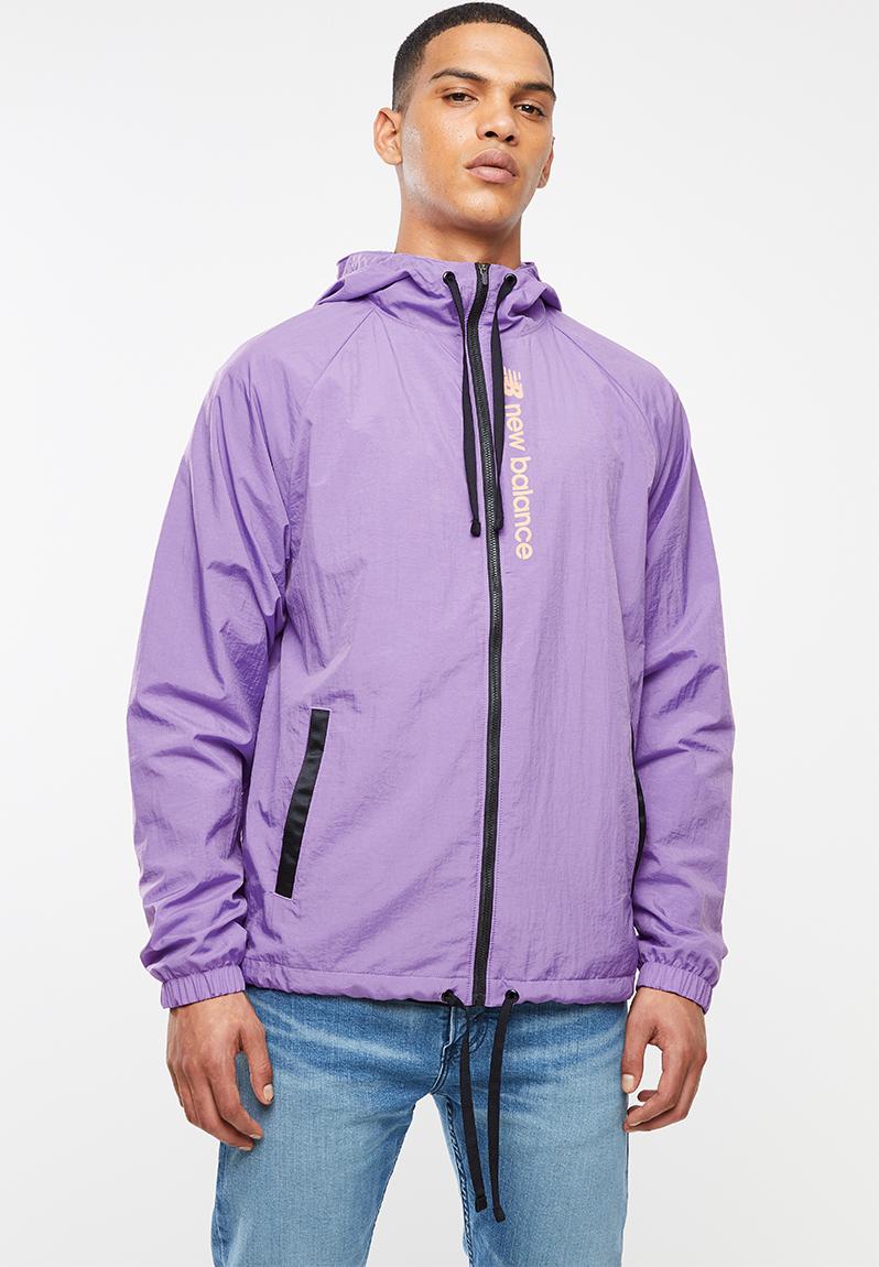 Optiks windbreaker - purple New Balance Hoodies, Sweats & Jackets ...