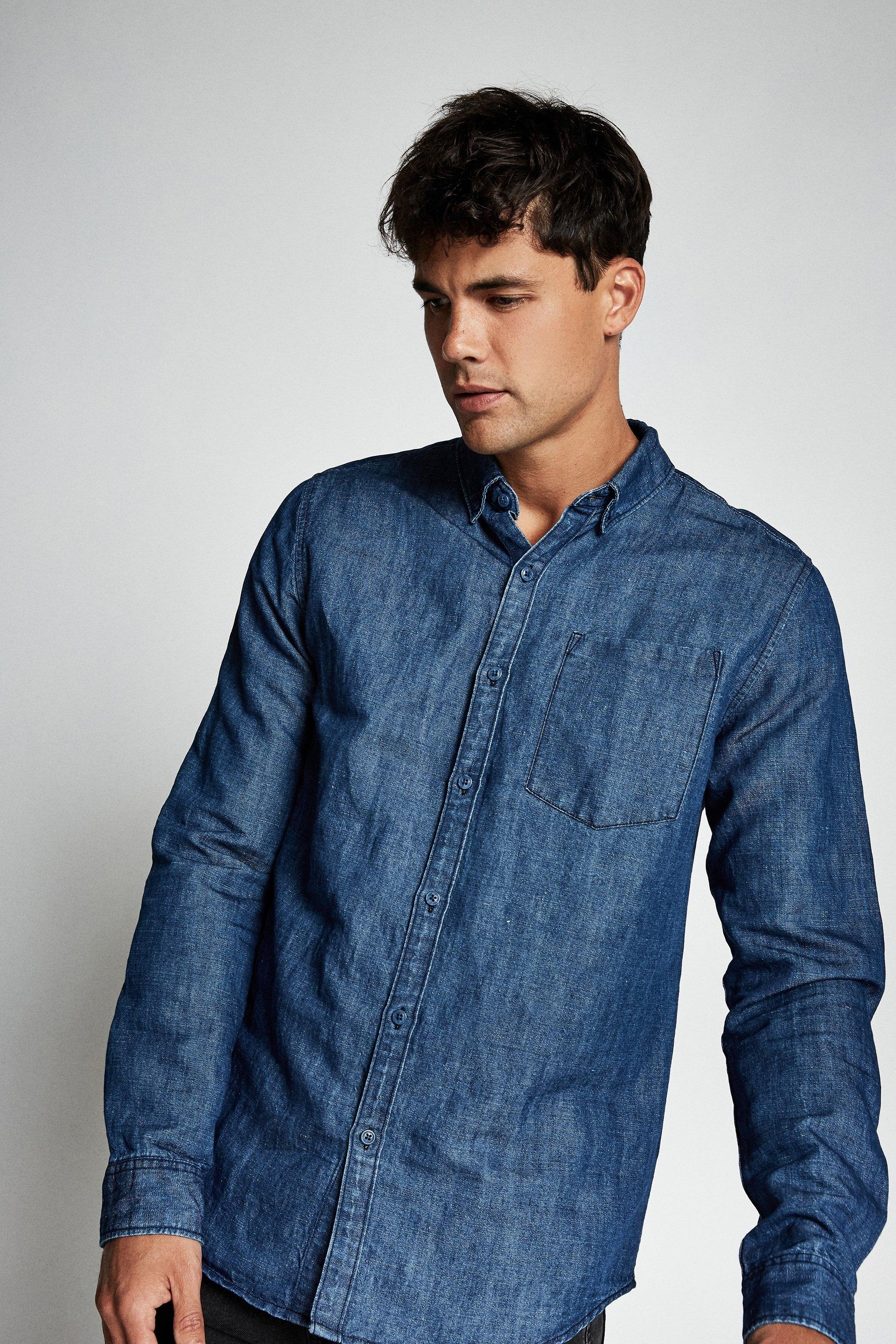 Premium denim linen shirt - dark indigo Cotton On Shirts | Superbalist.com