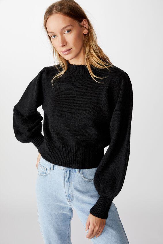 Waldorf cropped pullover - black Cotton On Knitwear | Superbalist.com