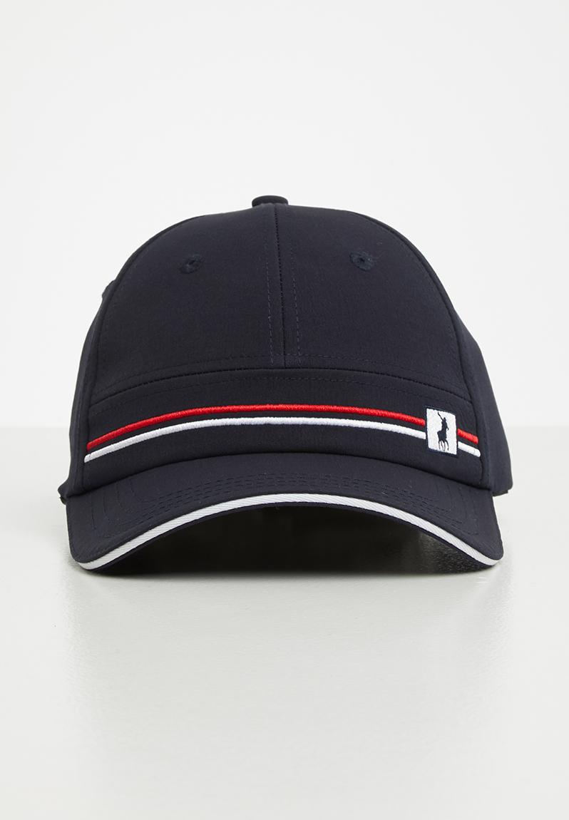 Mens peter double striped tech cap - navy POLO Headwear | Superbalist.com