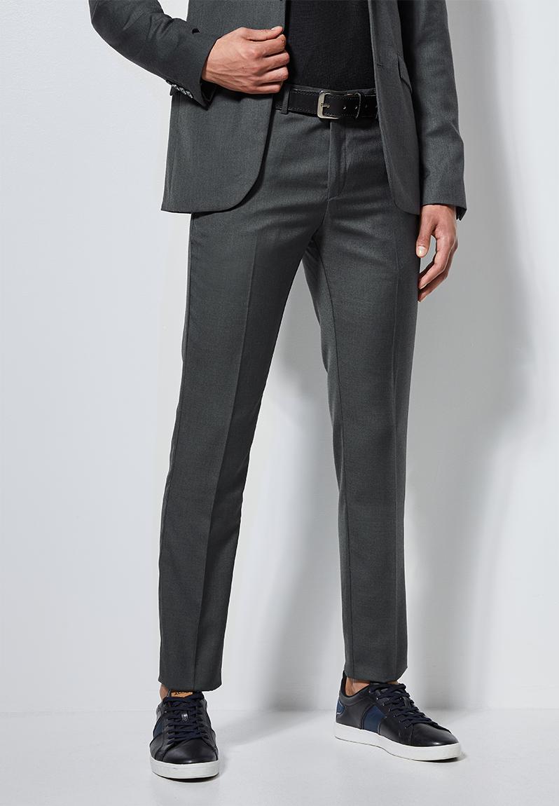 grey formal pants for men