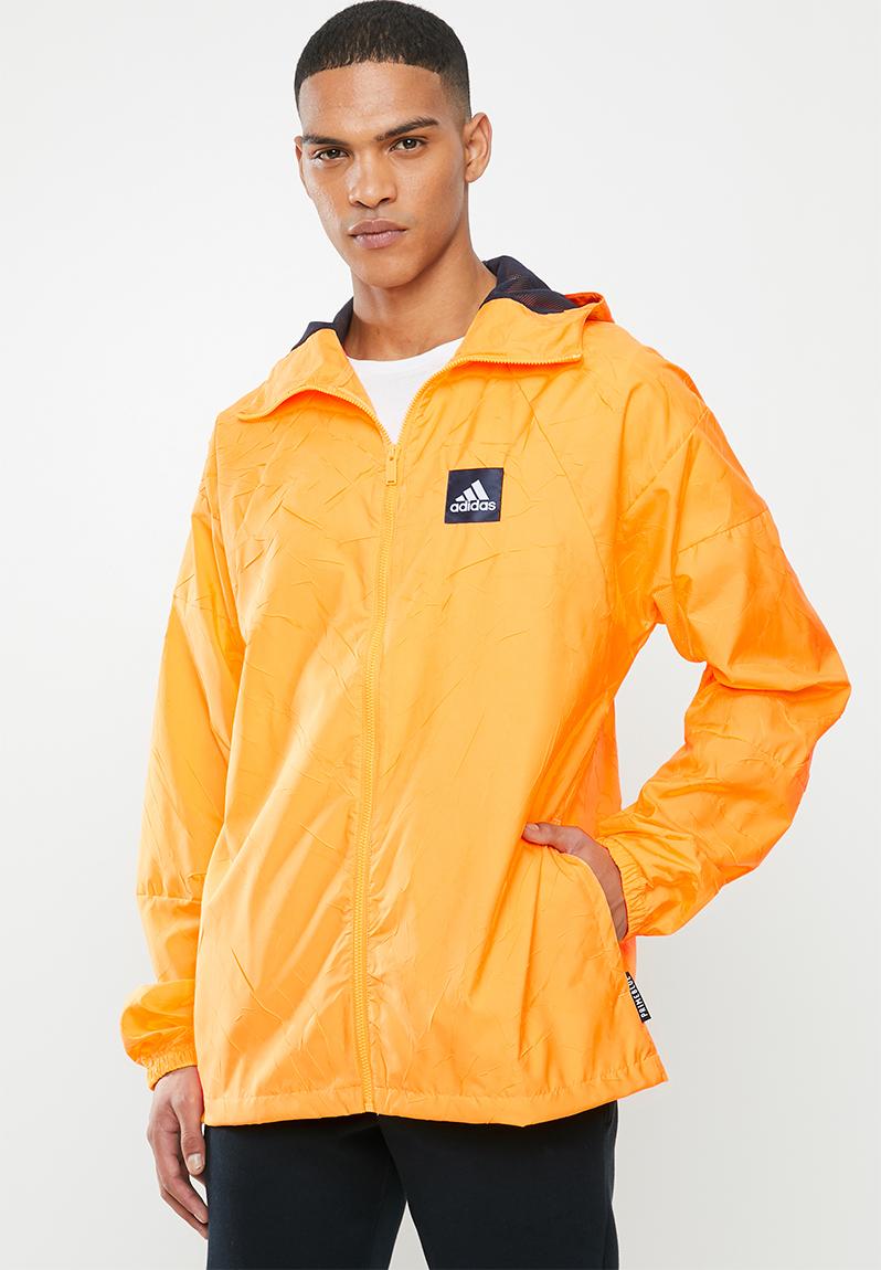 Adidas w.n.d jacket - orange adidas Performance Hoodies, Sweats ...