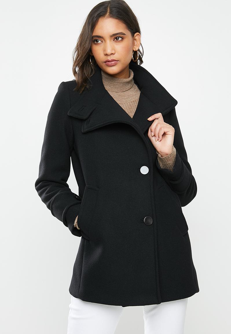 Long sleeve coat black MANGO Coats