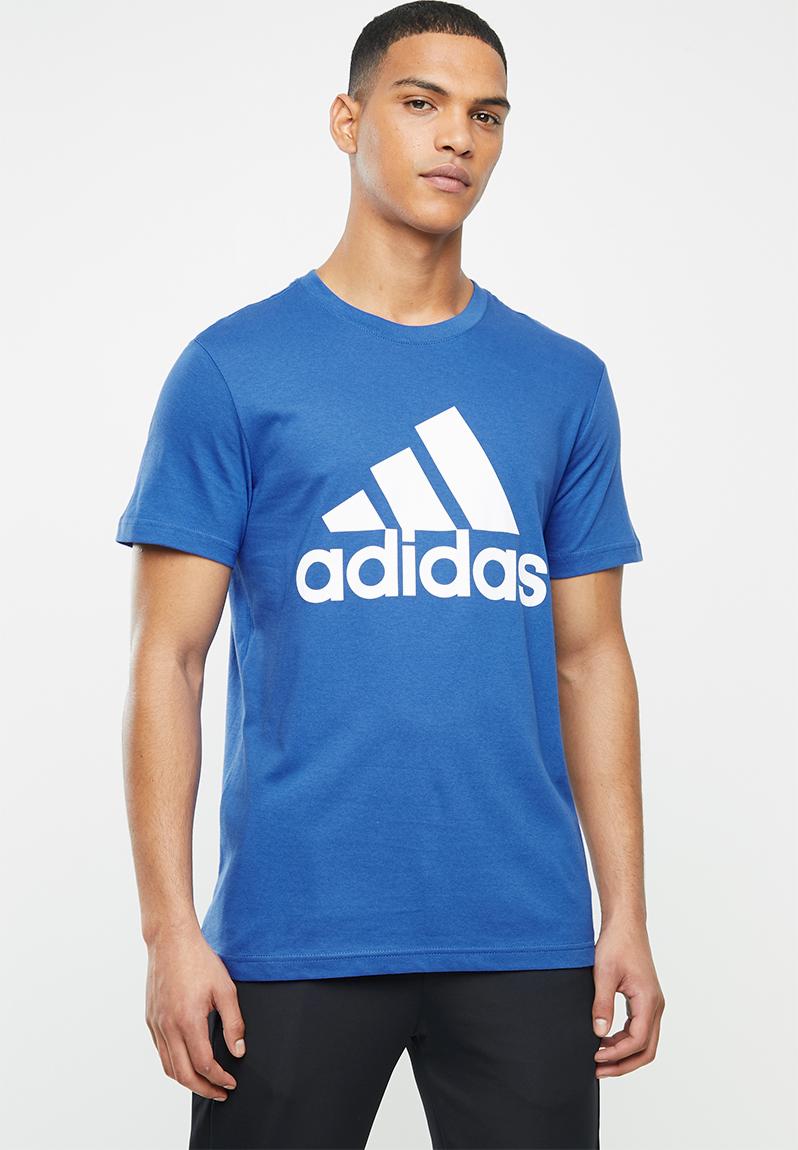 Bos crew short sleeve tee - blue/white adidas Performance T-Shirts ...