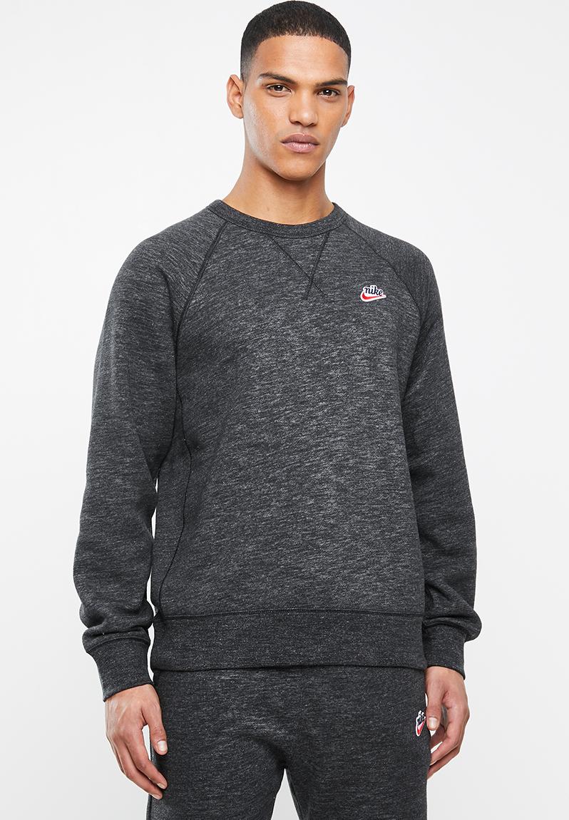 Nsw heritage crew sweatshirt - black/htr Nike Hoodies, Sweats & Jackets ...