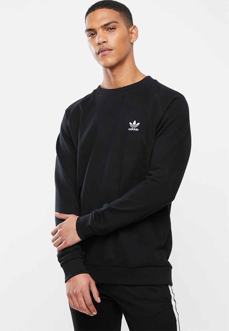 Essential crew top - black adidas Originals Hoodies, Sweats & Jackets ...