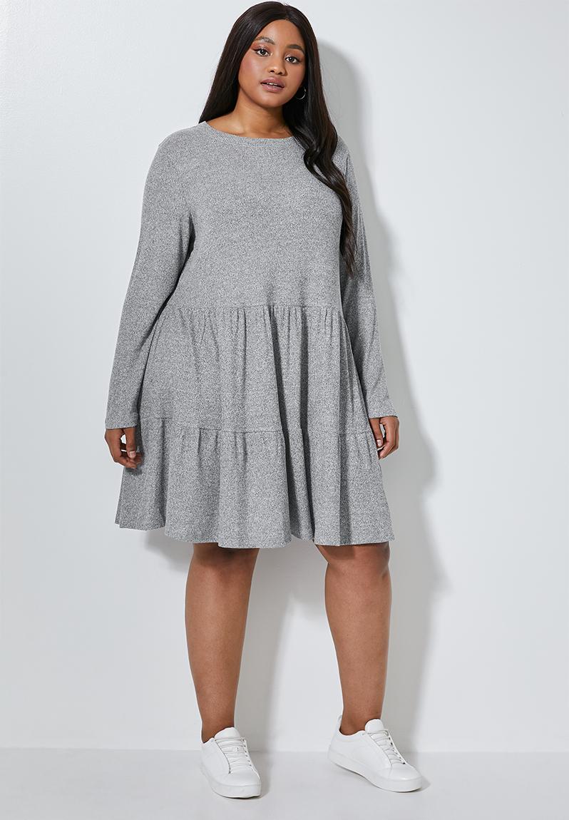 Trapeze dress(plus) -grey melange Superbalist Dresses | Superbalist.com