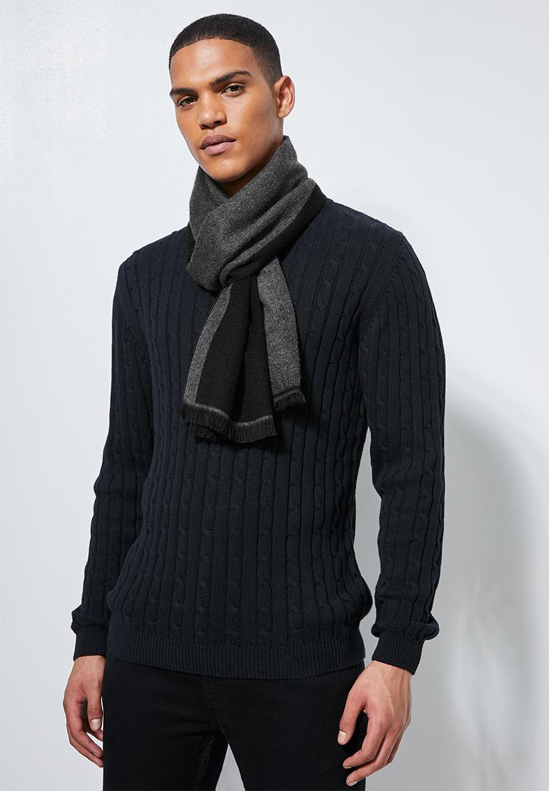 Jeffry scarf - black/grey Superbalist Men's Accessories | Superbalist.com