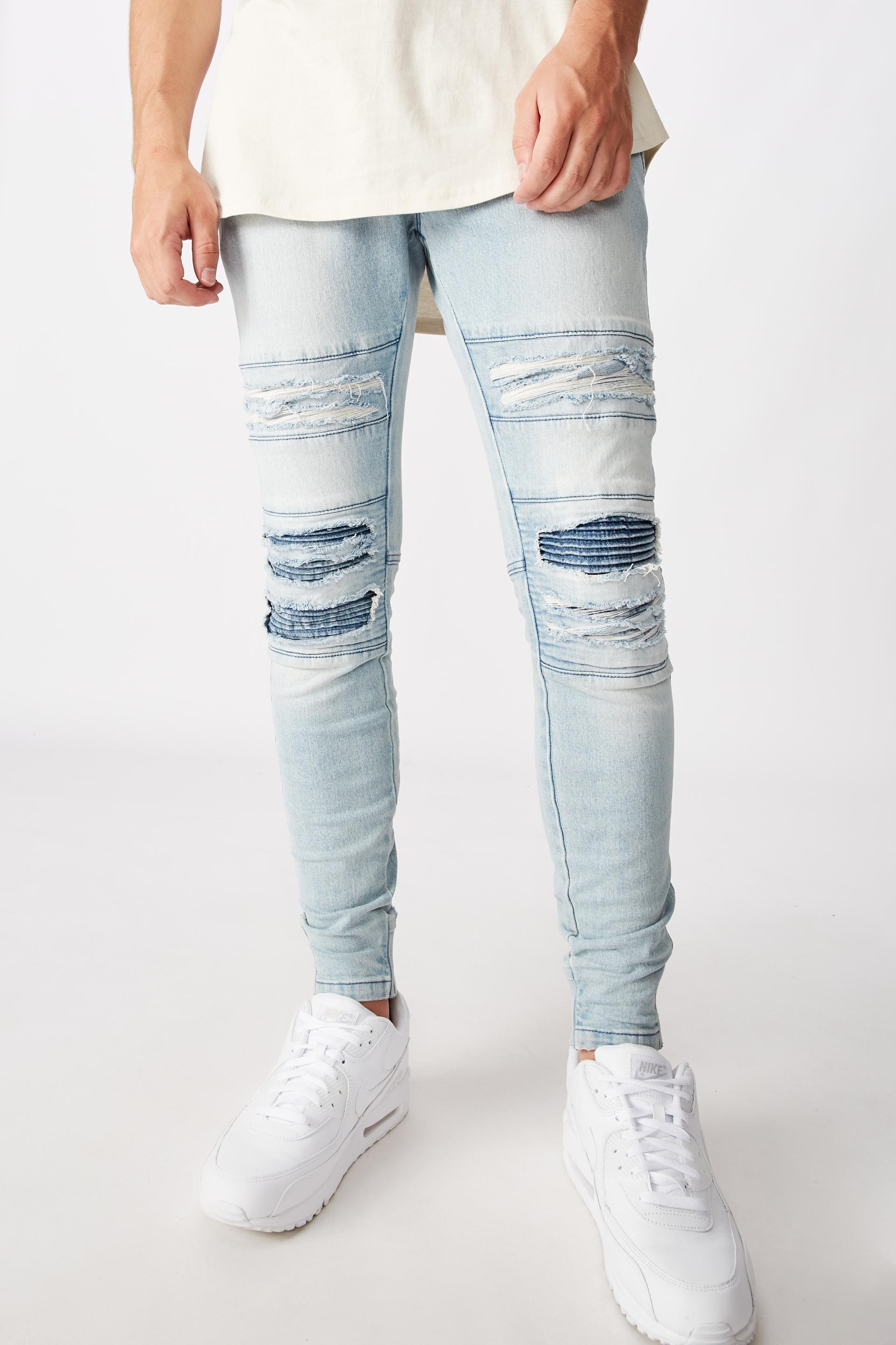 denim cuffed jeans