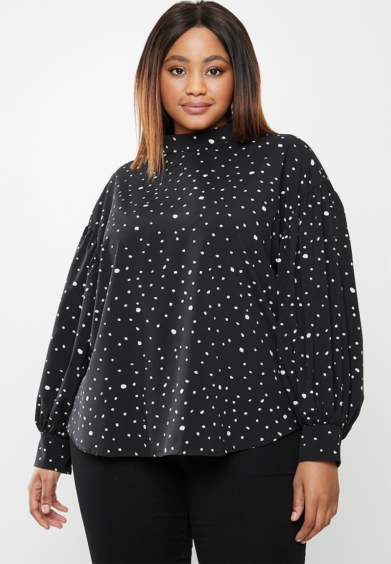 black spot blouse