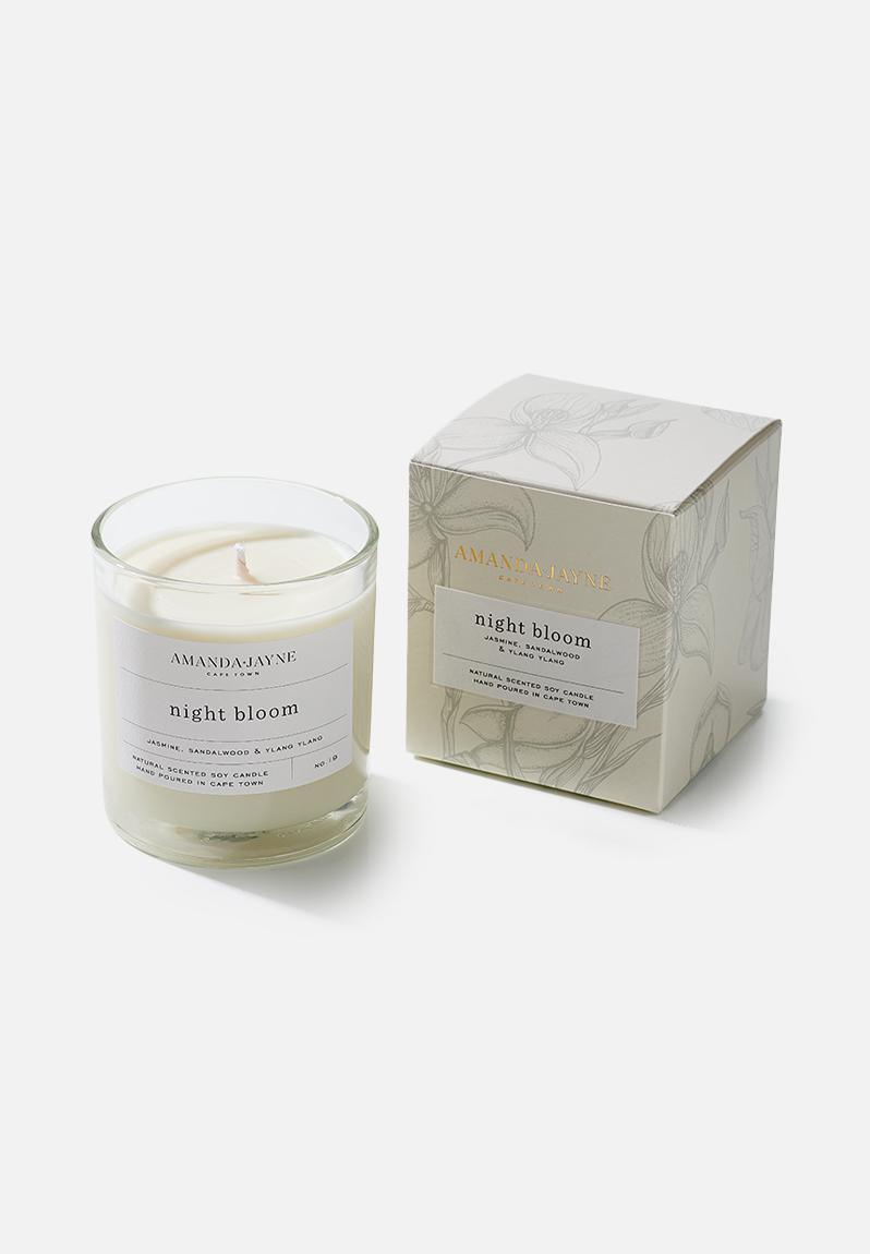 Night bloom glass collection candle Amanda Jayne Decor Accessories ...