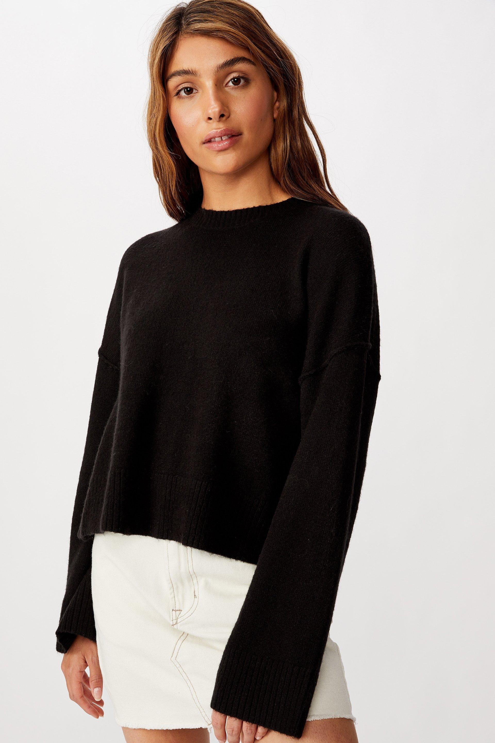 Side button pullover - black Cotton On Knitwear | Superbalist.com