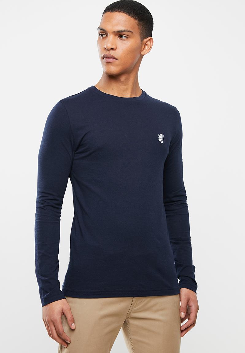 Broderick rn long sleeve tee - navy Pringle of Scotland T-Shirts ...