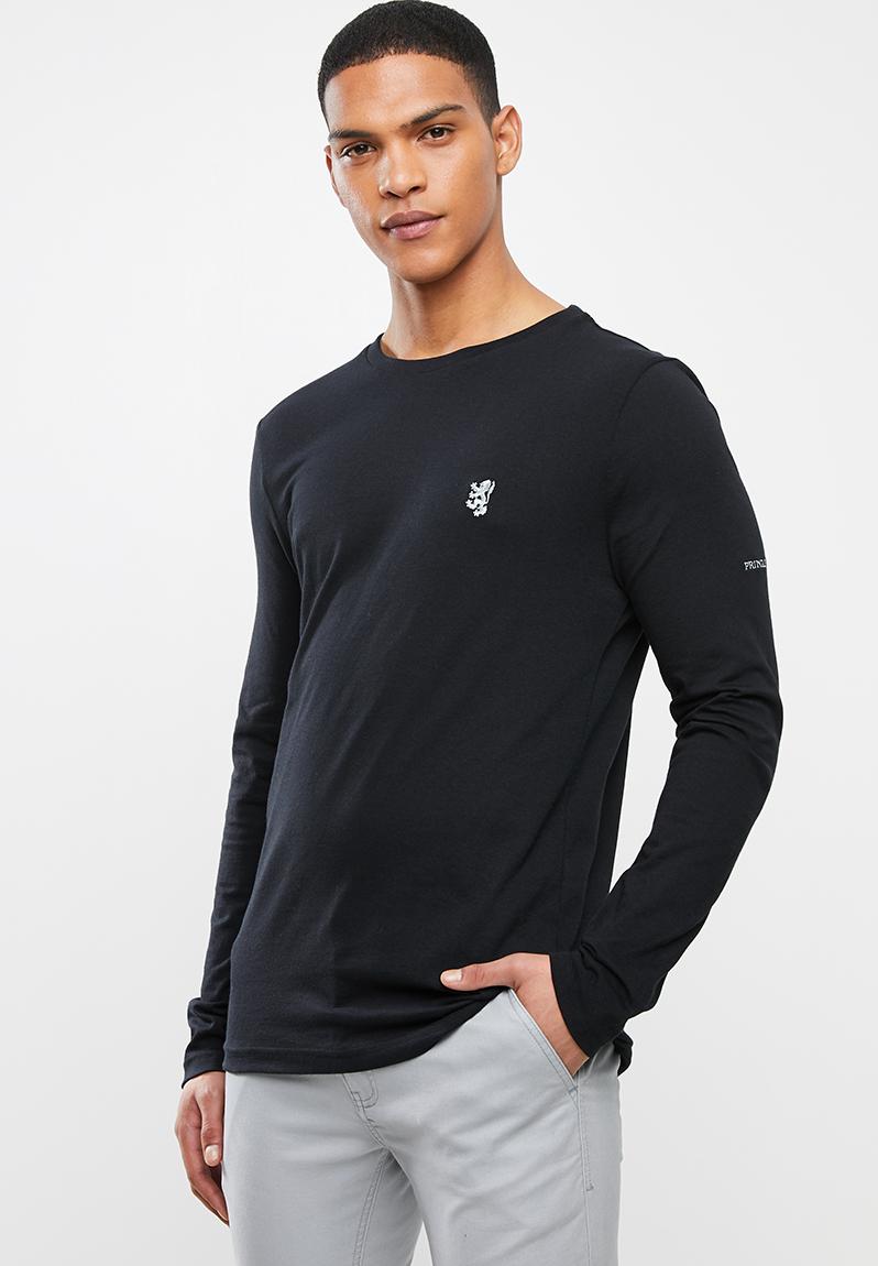 Broderick rn long sleeve tee - black Pringle of Scotland T-Shirts ...