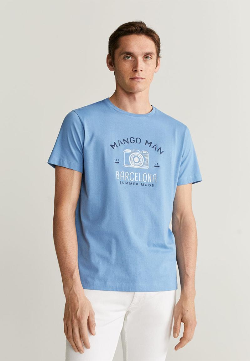 Bcn2 T-shirt - blue MANGO T-Shirts & Vests | Superbalist.com