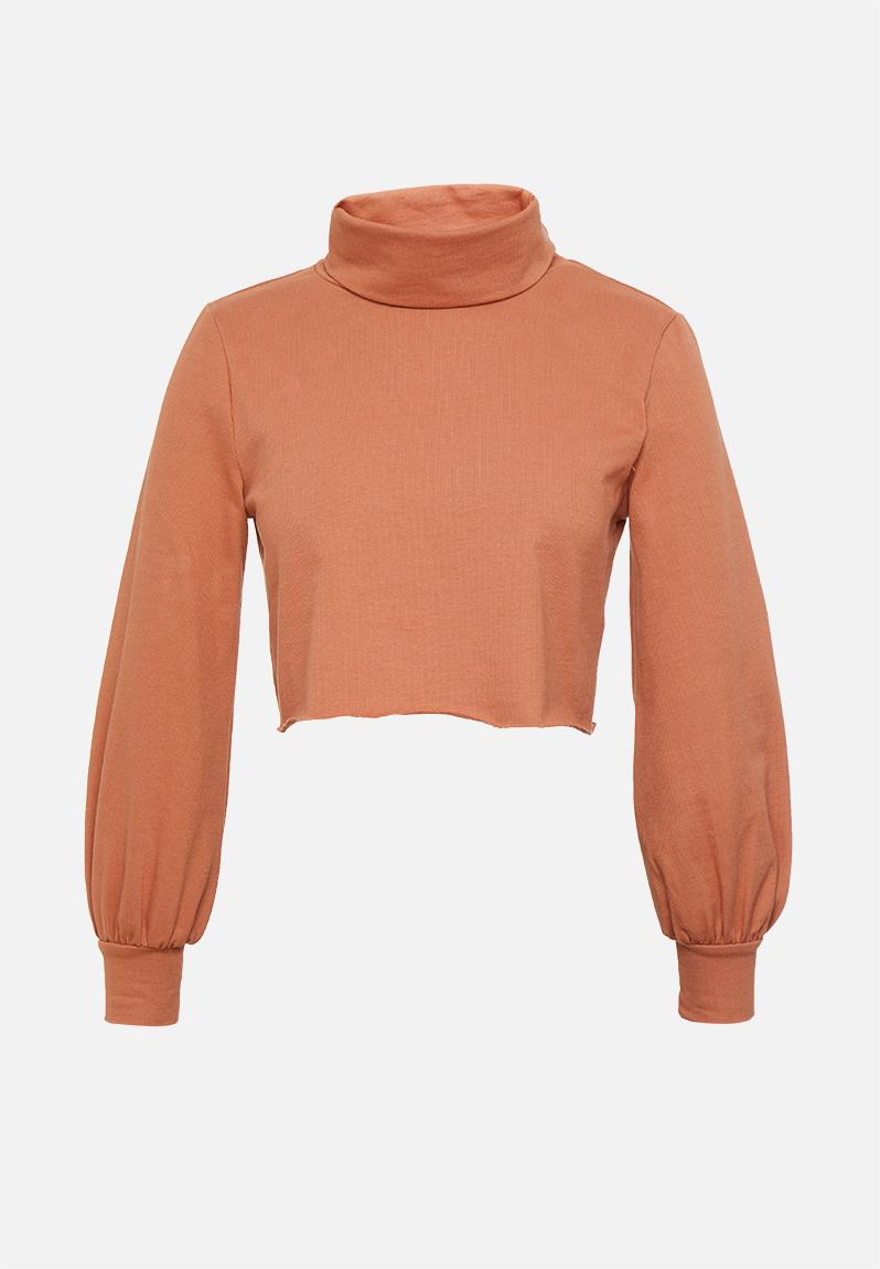 Petite highneck sweat- rust Glamorous Tops | Superbalist.com
