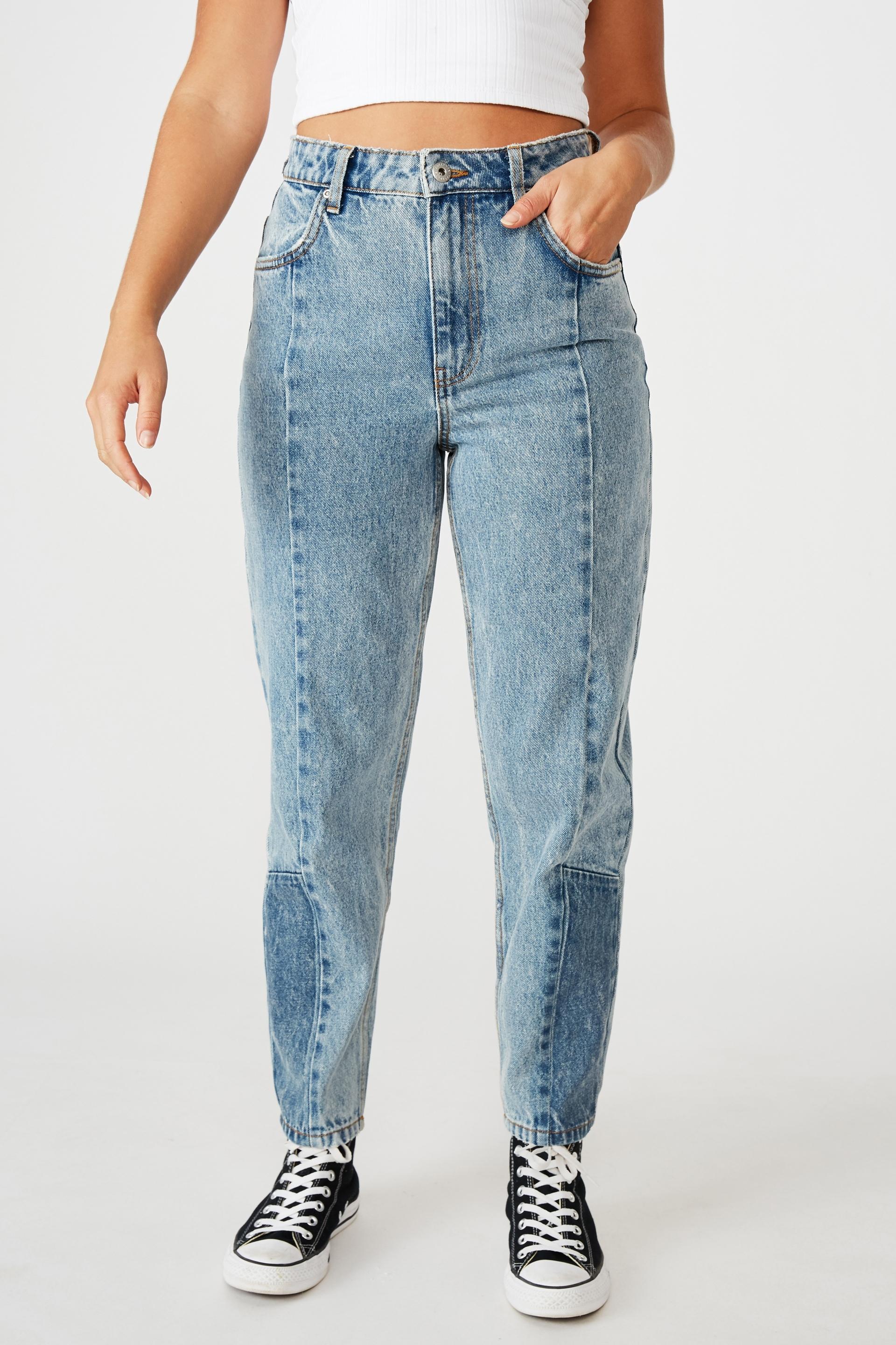Panelled slouchy jean - mid blue acid Factorie Jeans | Superbalist.com