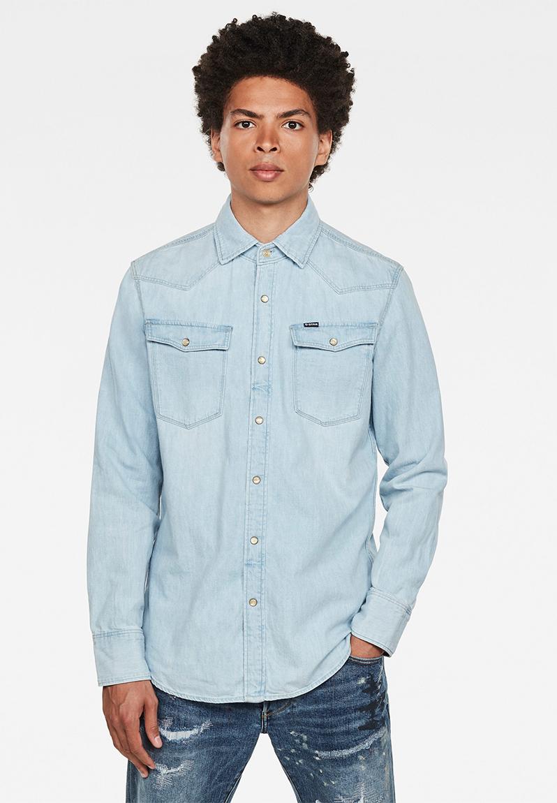 3301 shirt - blue G-Star RAW Shirts | Superbalist.com