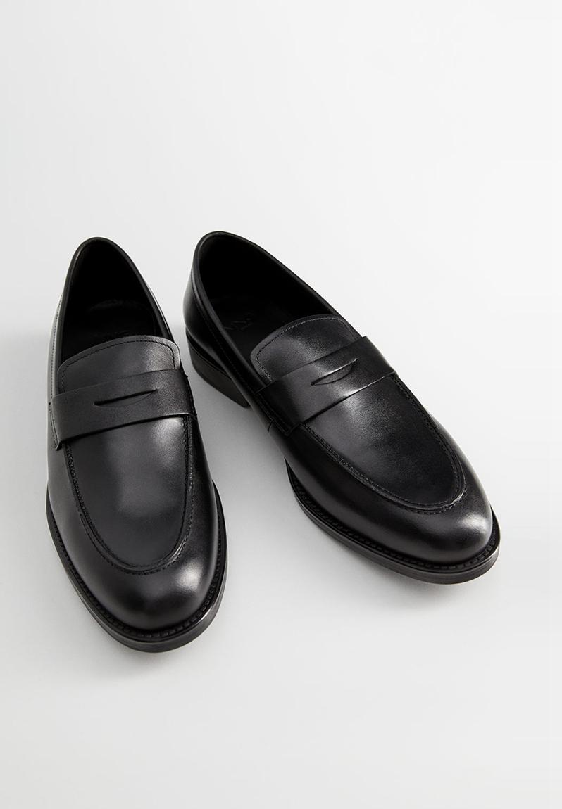 Leather mocasin - black MANGO Slip-ons and Loafers | Superbalist.com