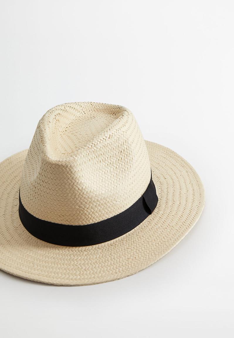 Hat straw - light beige MANGO Headwear | Superbalist.com