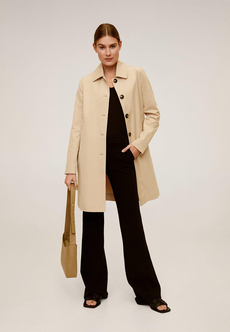 trench mango beige